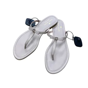 Black Edge Wear Resistant Outsole Sandals Designer By Kate Spade In Taupe, Size:8.5