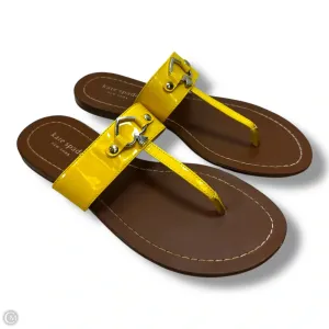Sandals Designer By Kate Spade In Yellow, Size: 7.5 Comfort arch Island Vibe