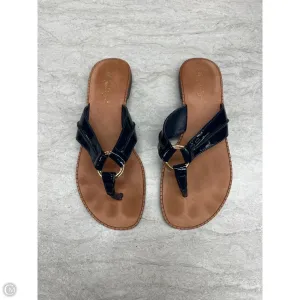 Sandals Designer By Lilly Pulitzer In Navy, Size: 6 Multidirectional Traction Grip