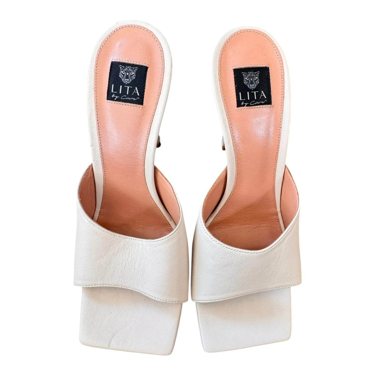 Compression Molded Midsole Soft Tone Sandals Designer By LITA In Beige, Size:7