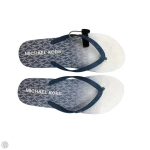 Cool Tone Sandals Designer By Michael Kors In Blue, Size: 9