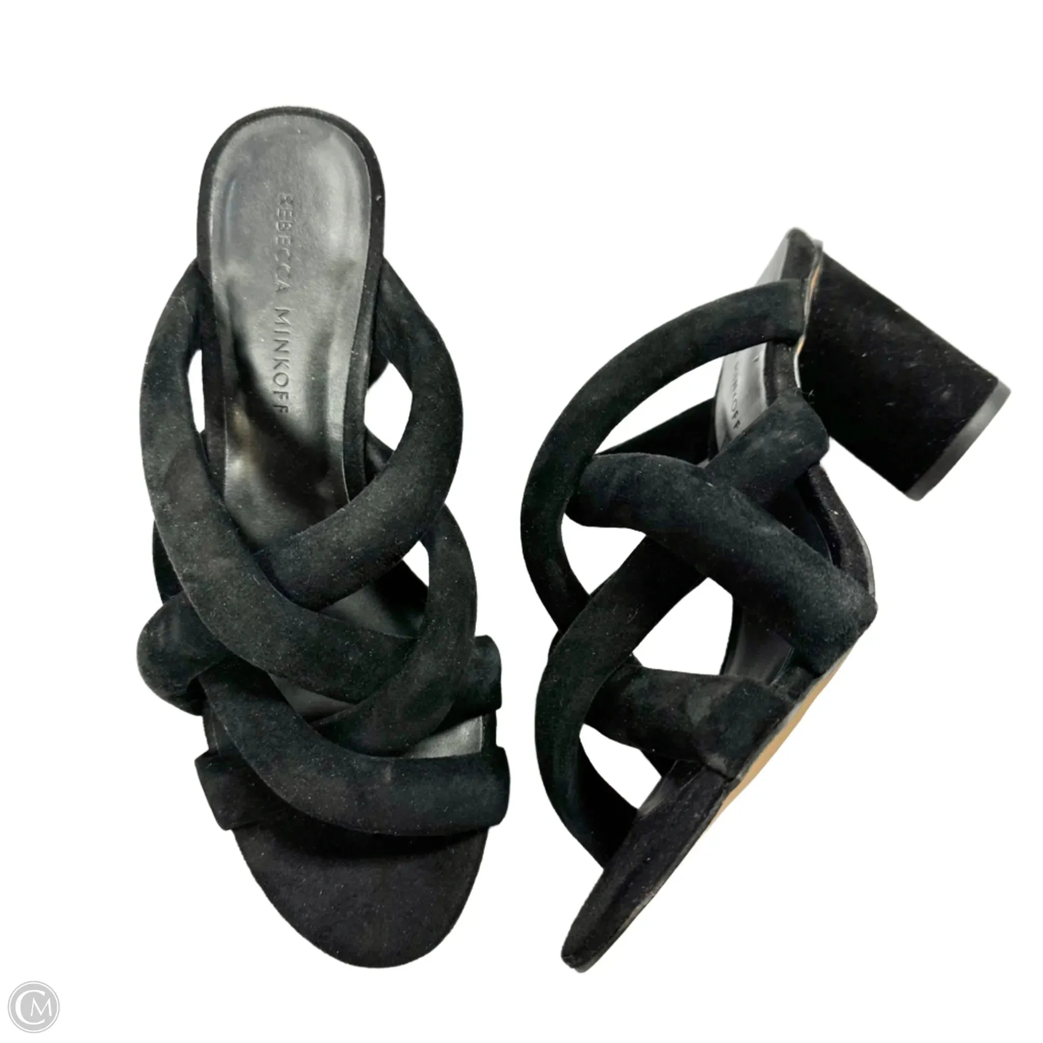 Daily Essential Energy Walk Sandals Designer By Rebecca Minkoff In Black, Size: 7.5