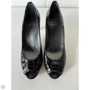 Good Traction Thermal Insulation Layer Sandals Designer By Stuart Weitzman In Black, Size: 6