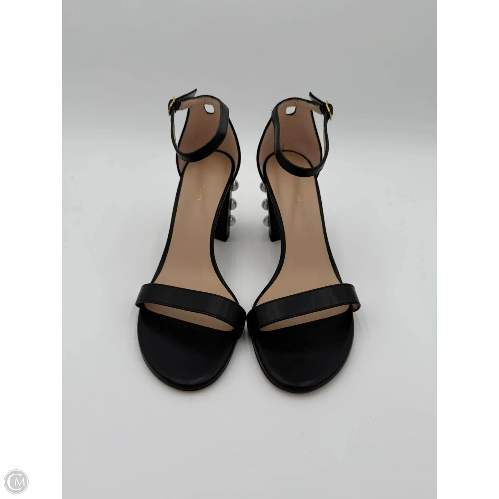 Sandals Designer By Stuart Weitzman In Black, Size: 9.5 Dry Fast Arch support