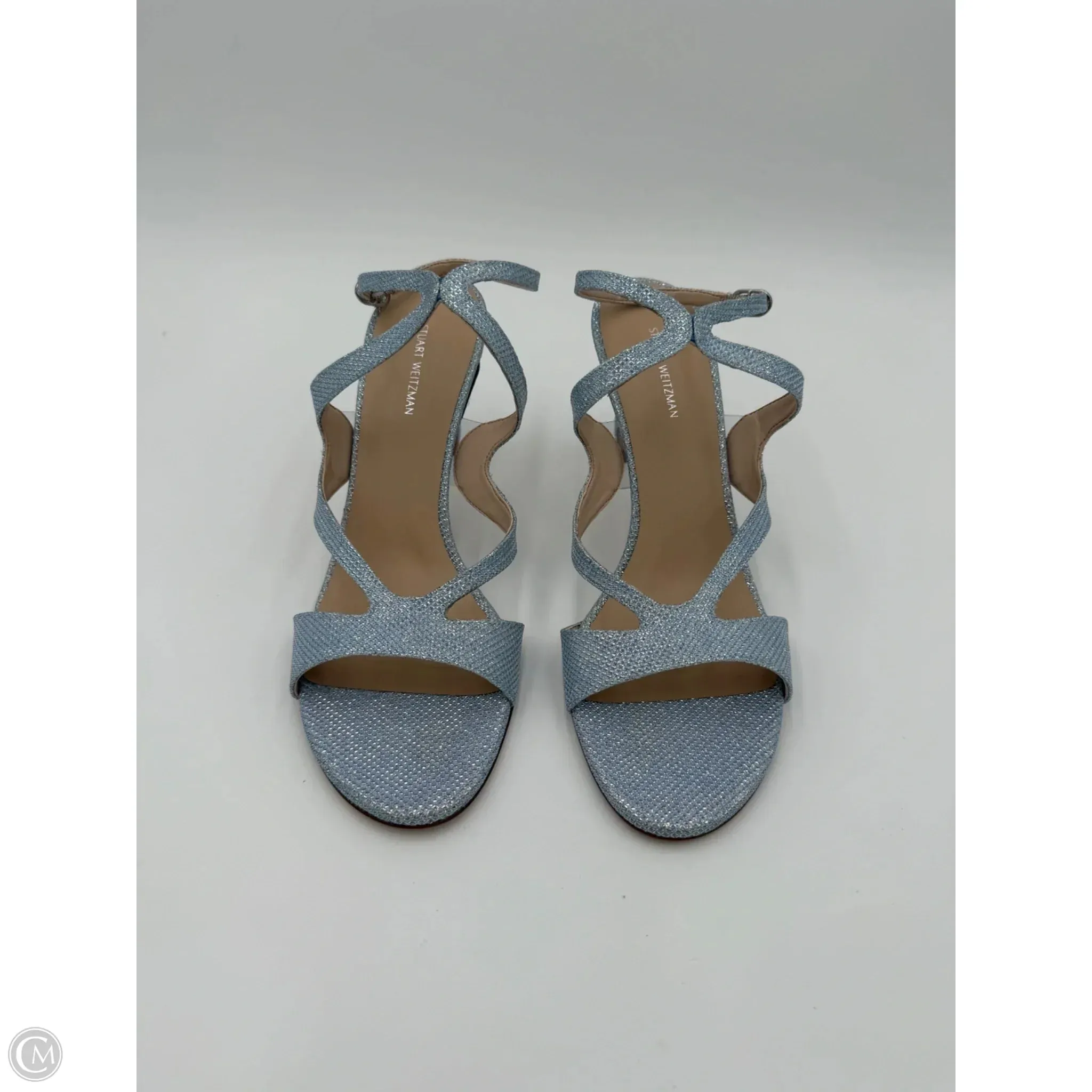 Quick Drying Travel Enthusiasts Long Lasting Outsole Durability Sandals Designer By Stuart Weitzman In Blue, Size: 10