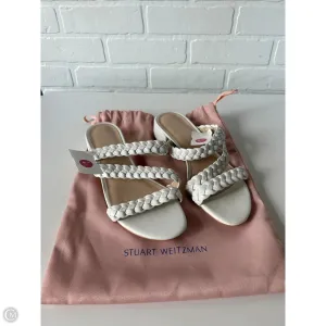London Cool Sandals Designer By Stuart Weitzman In White, Size: 8