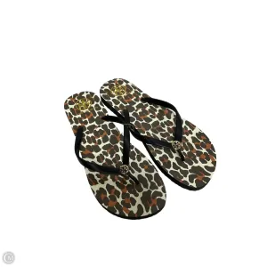 Ventilation Perforation System Lightweight Midsole Sandals Designer By Tory Burch In Animal Print, Size: 11