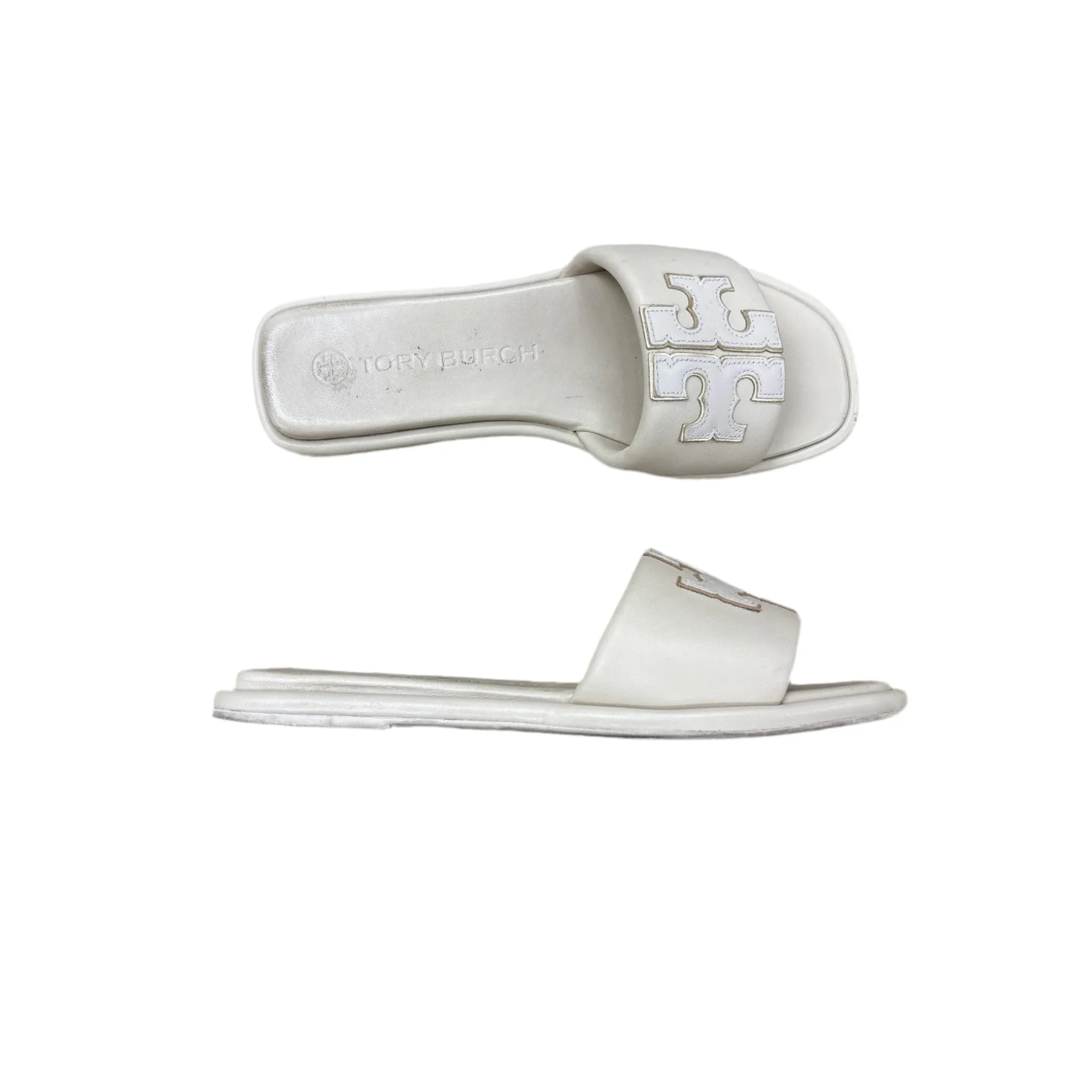 Sandals Designer By Tory Burch In Beige, Size: 8.5 Running