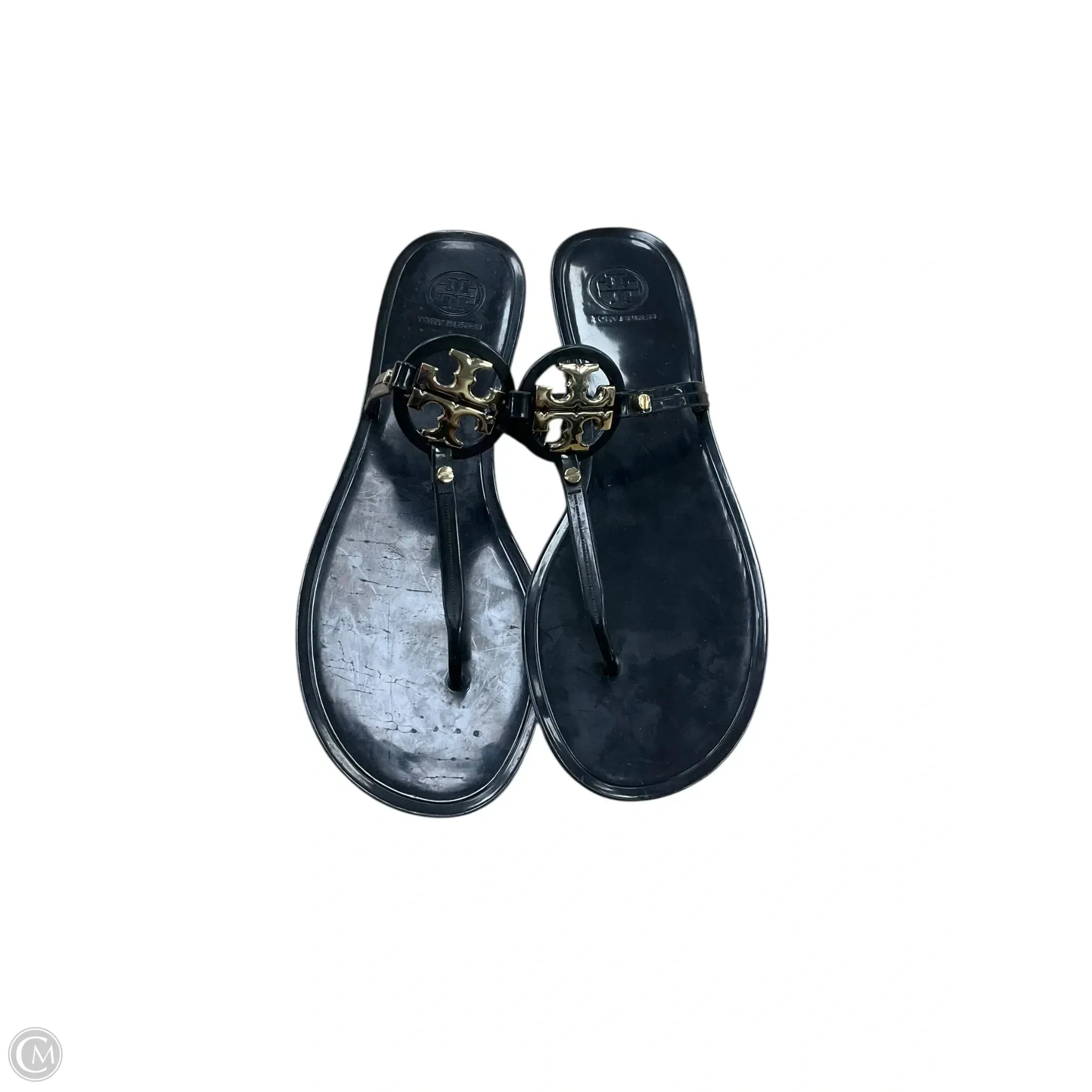 Day Long Sandals Designer By Tory Burch In Black, Size: 10