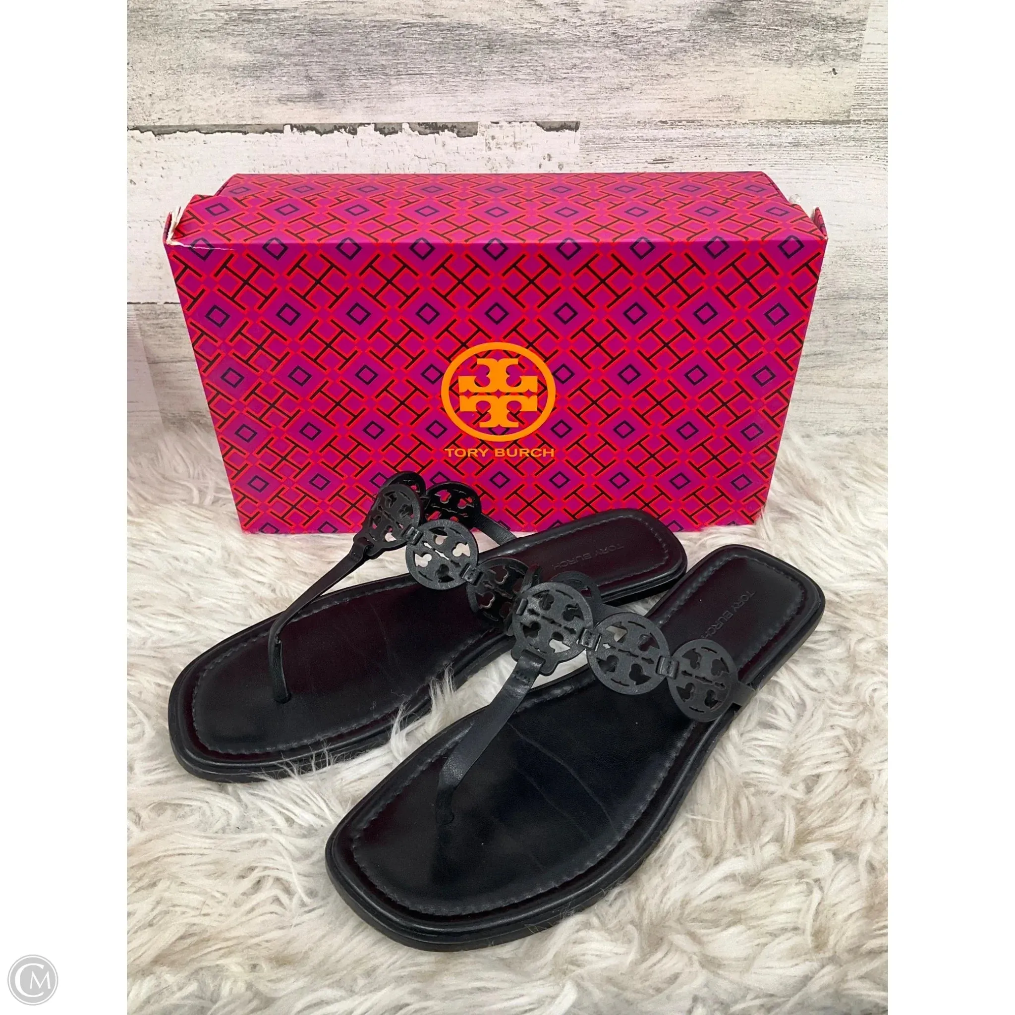 Sandals Designer By Tory Burch In Black, Size: 10 Non Slip Office Workers