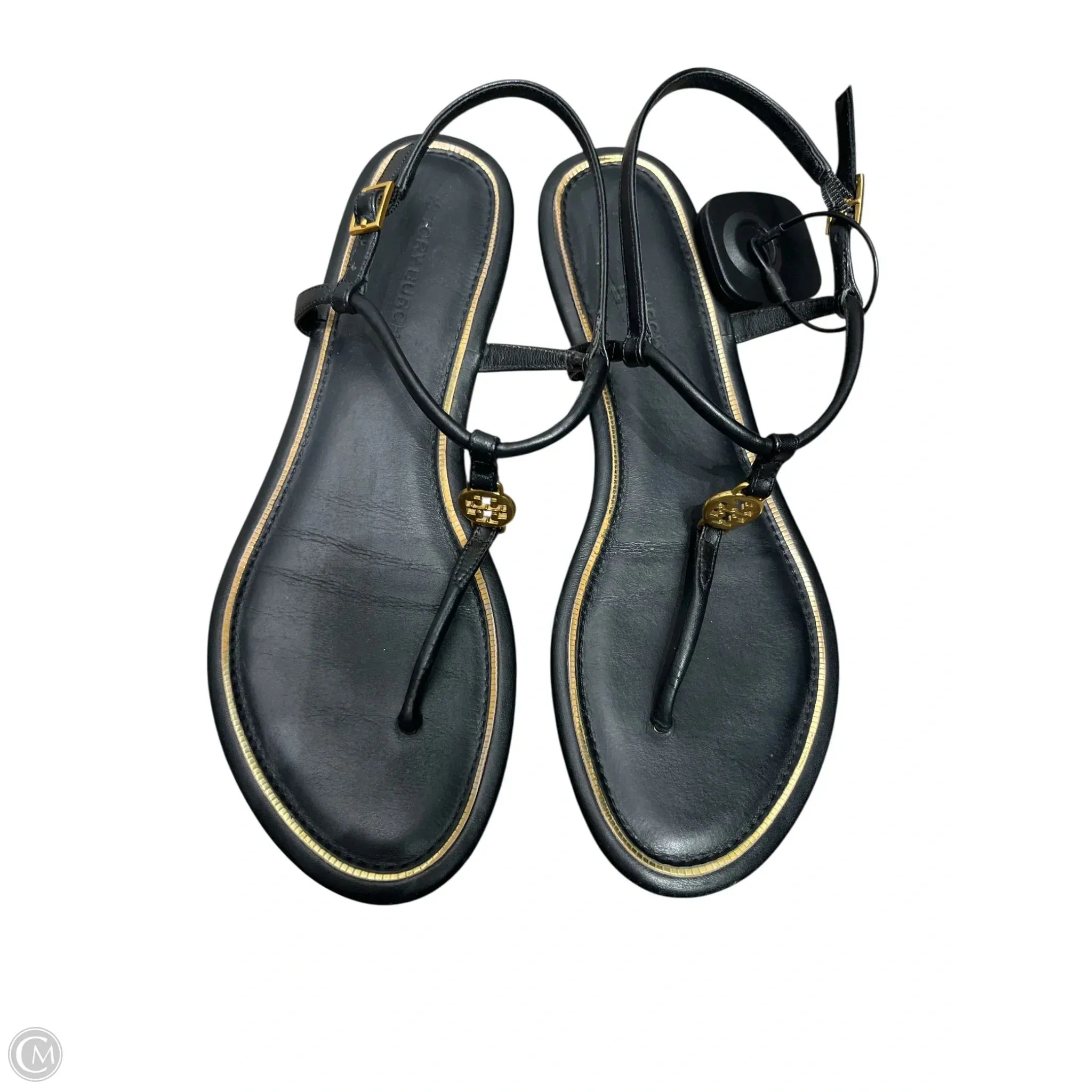 Arch Fit Supportive Core Weekend Warriors Sandals Designer By Tory Burch In Black, Size: 6.5