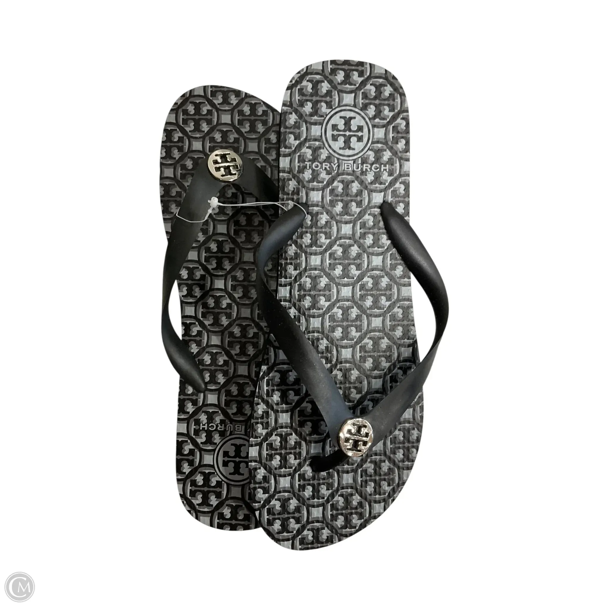 Sandals Designer By Tory Burch In Black, Size: 9 Runway Glow