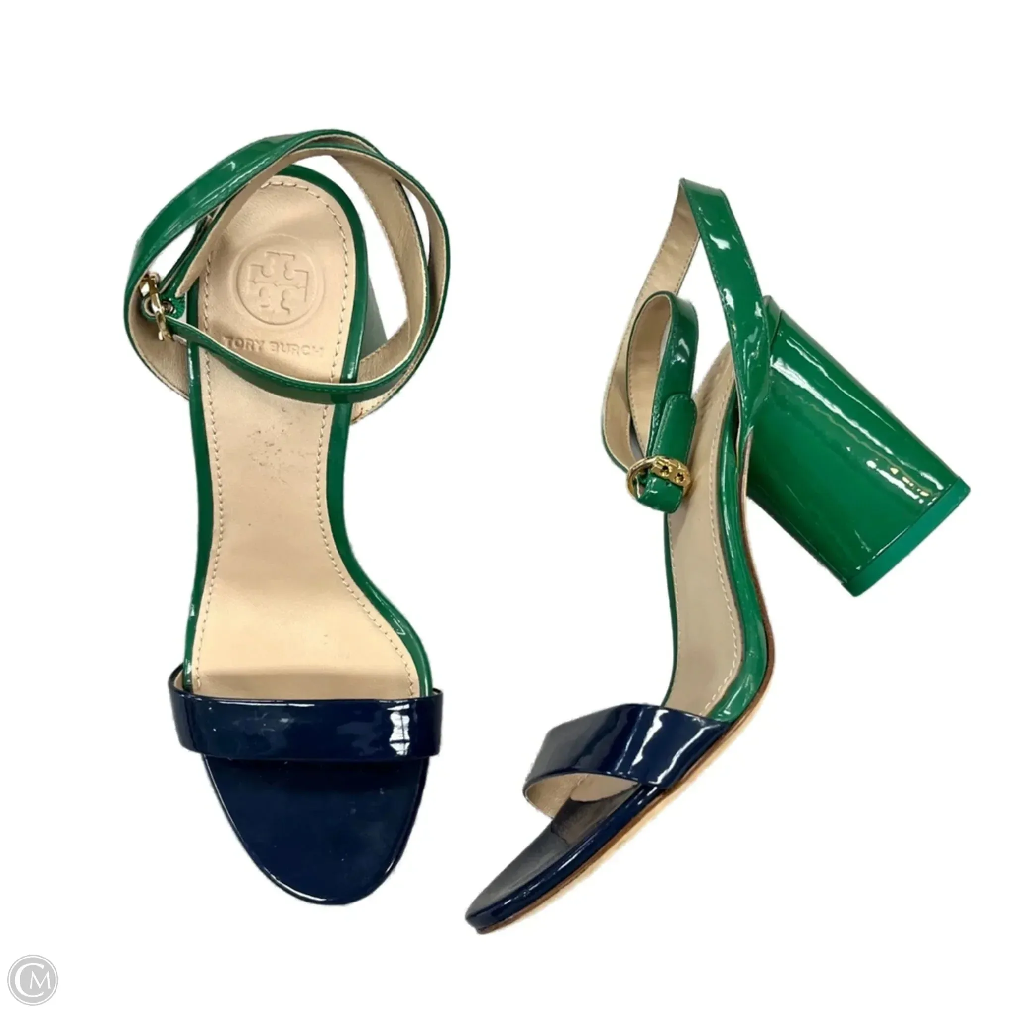 Sandals Designer By Tory Burch In Blue & Green, Size: 5 Everywhere Fit Heat Mode
