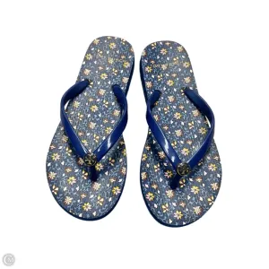 Casual Move Dry Fast Sandals Designer By Tory Burch In Floral Print, Size: 5