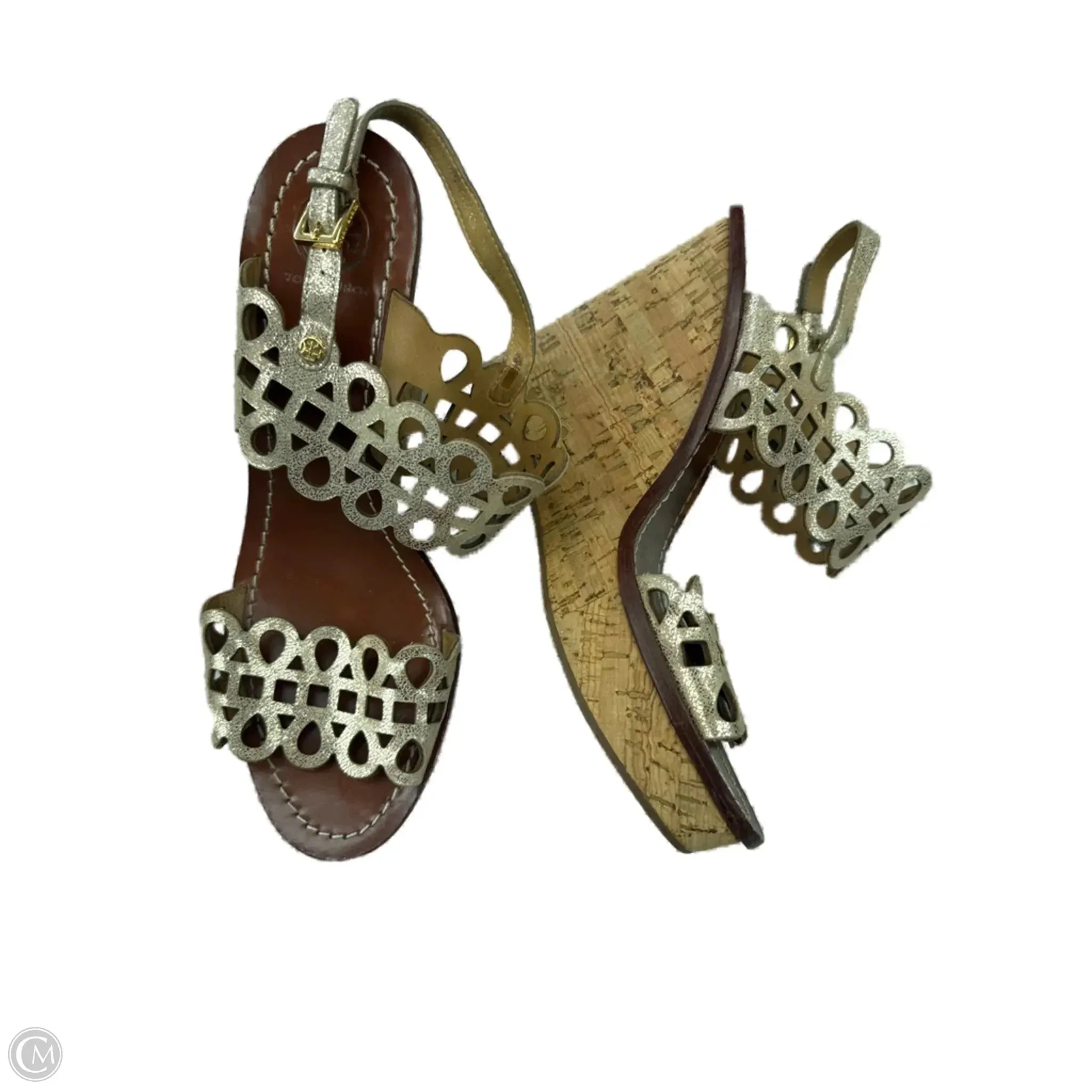 Sandals Designer By Tory Burch In Gold & Tan, Size: 7 Desert Cool Business Mode