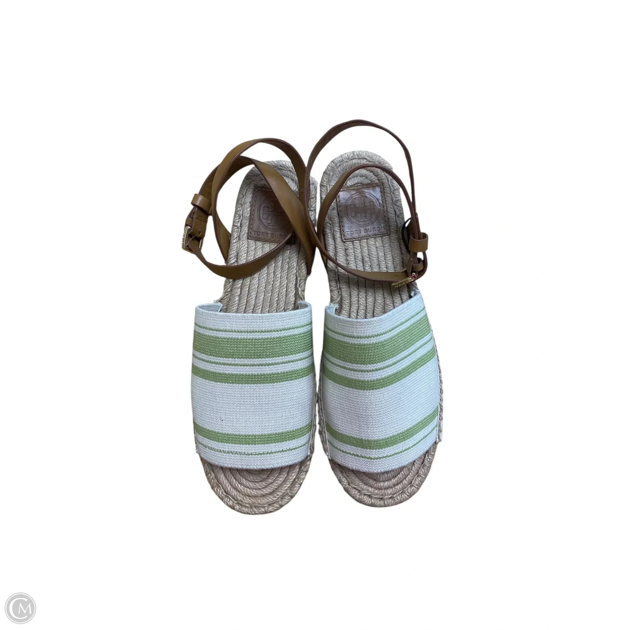 Sandals Designer By Tory Burch In Green, Size: 8 City Run