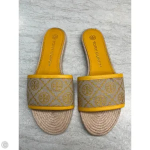 Sandals Designer By Tory Burch In Yellow, Size: 9.5 Soft Collar Lining evening run