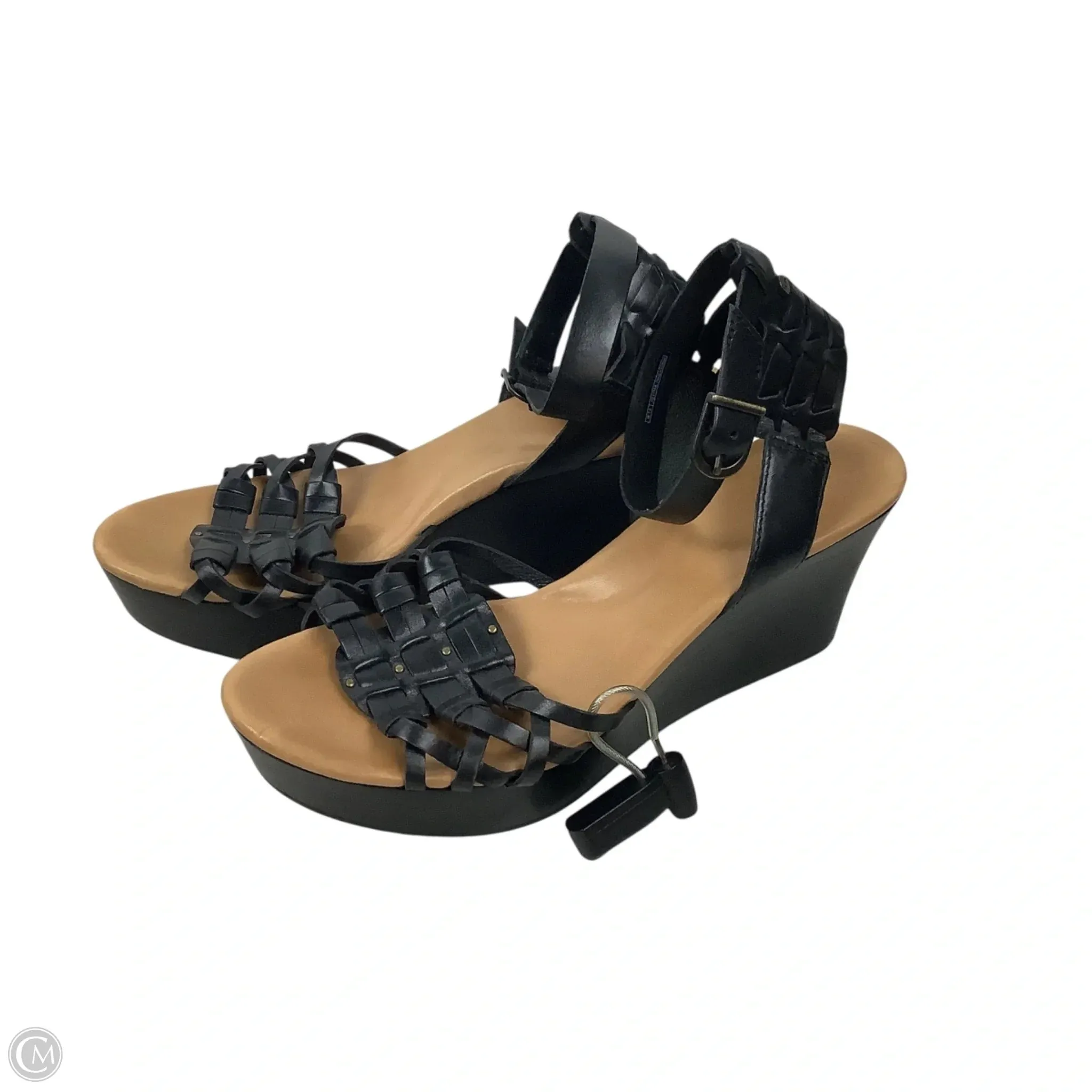 City Bright Match Fit Sandals Designer By Ugg In Black, Size: 7.5