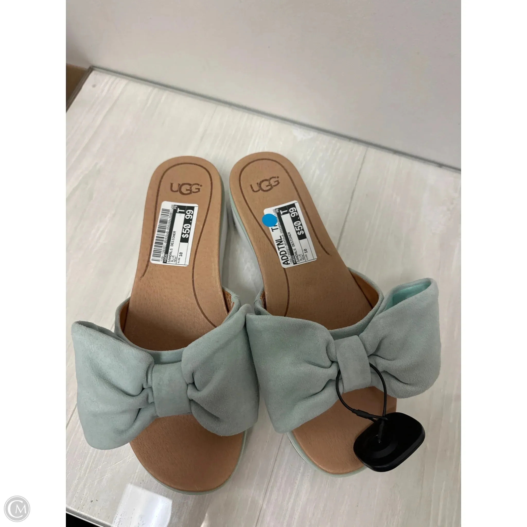 Sandals Designer By Ugg In Blue, Size: 10 Heat Free Kids Fun