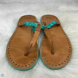 Sandals Designer By Ugg In Blue, Size: 6 Cliff Edge