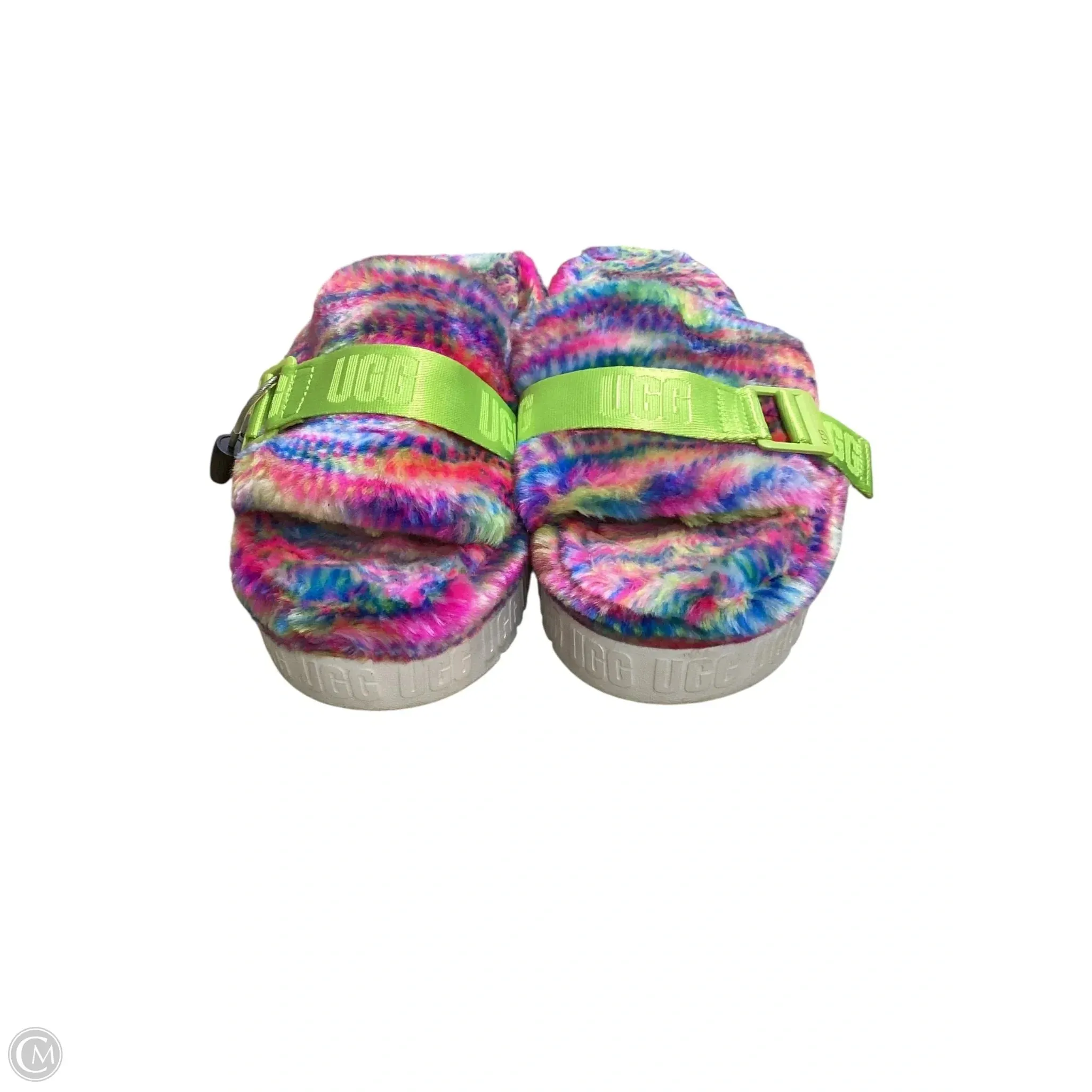 Sandals Designer By Ugg In Rainbow Print, Size: 8 Energy Returning Foam Stable construction