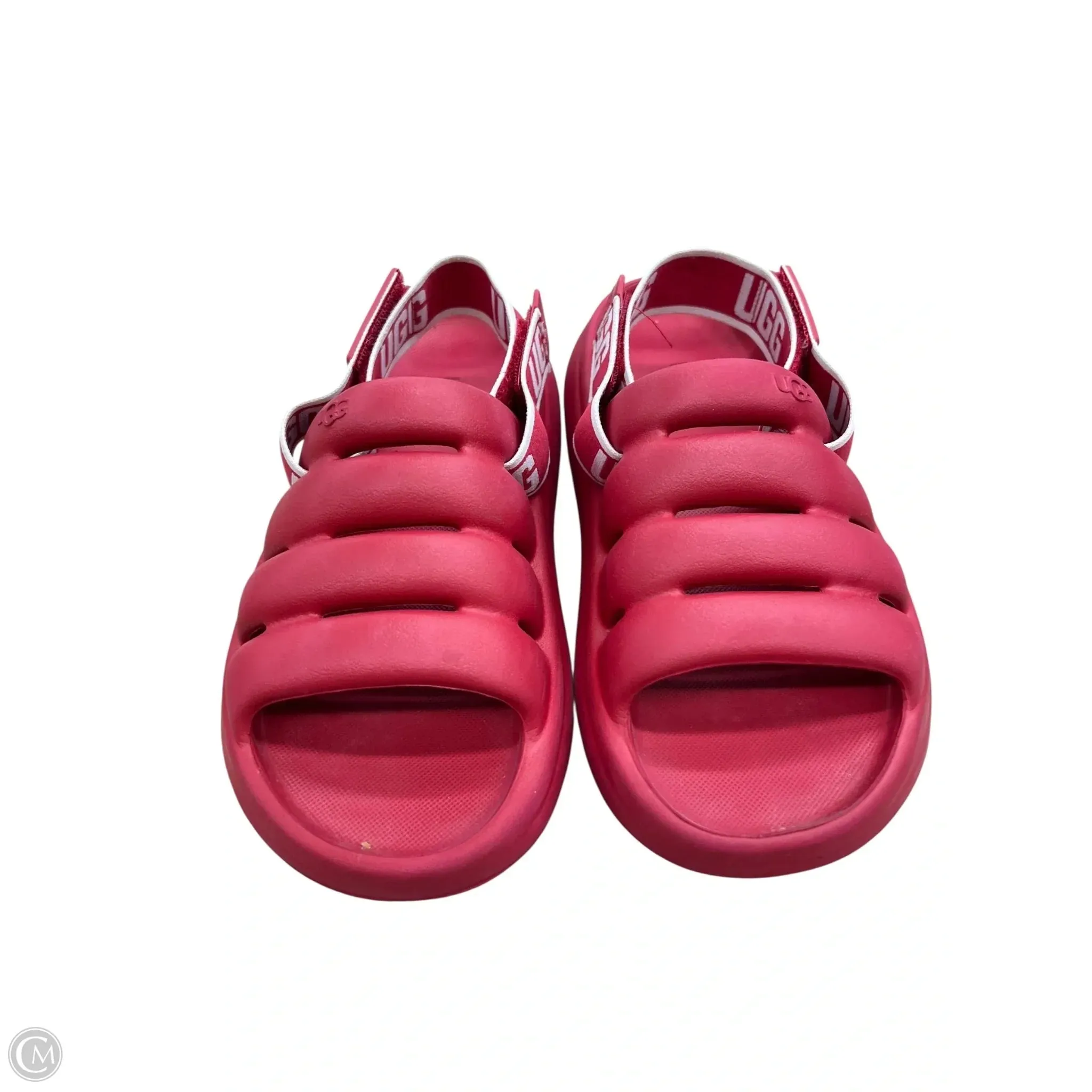 Bold Tone Modern Bold Sandals Designer By Ugg In Red, Size: 6