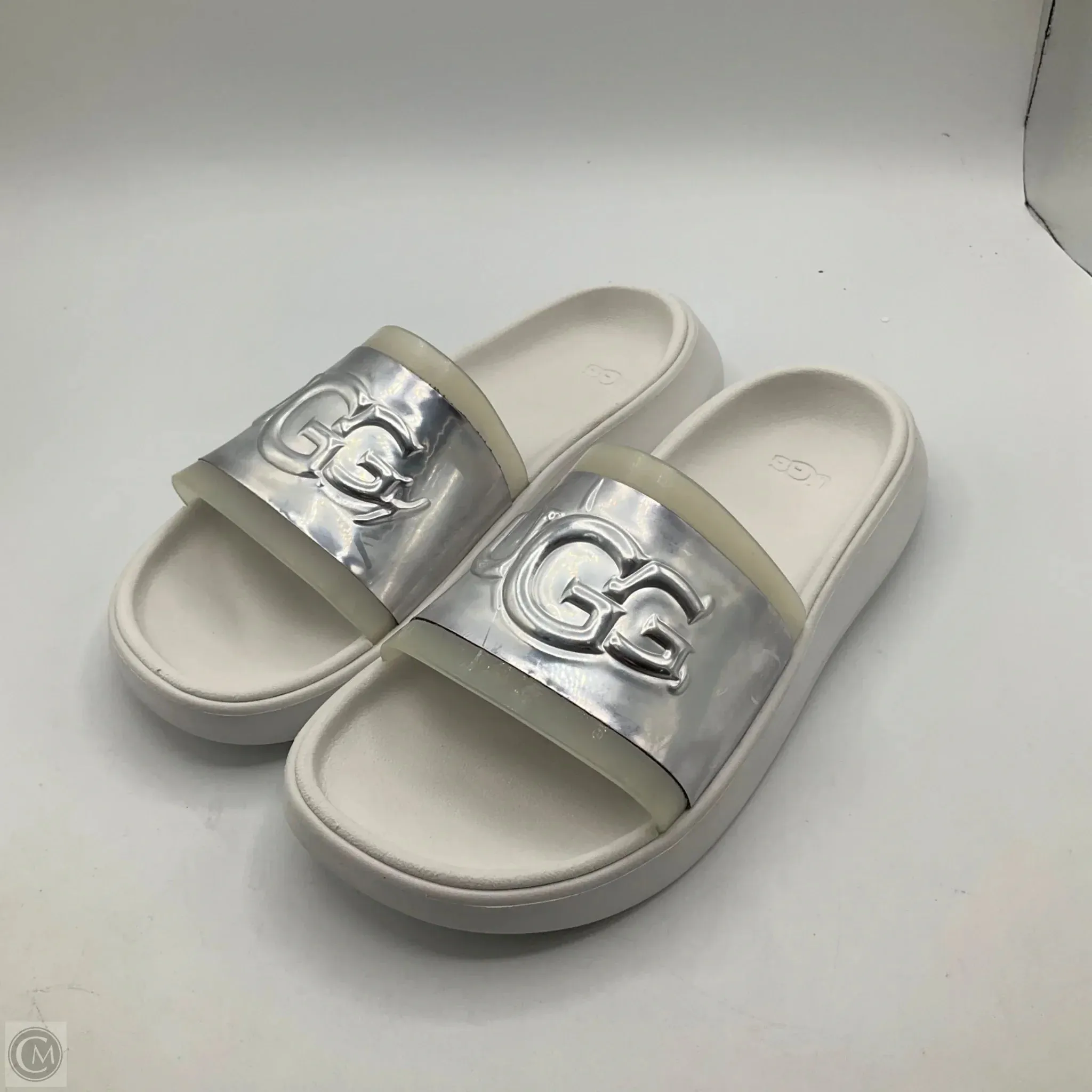 Sandals Designer By Ugg In White, Size: 5 Hygiene Coating