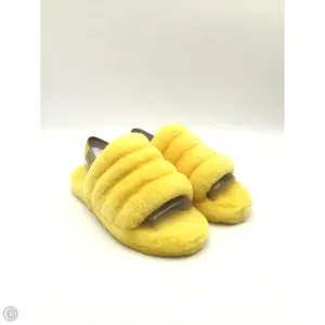 Sandals Designer By Ugg In Yellow, Size: 6 Stage Pop