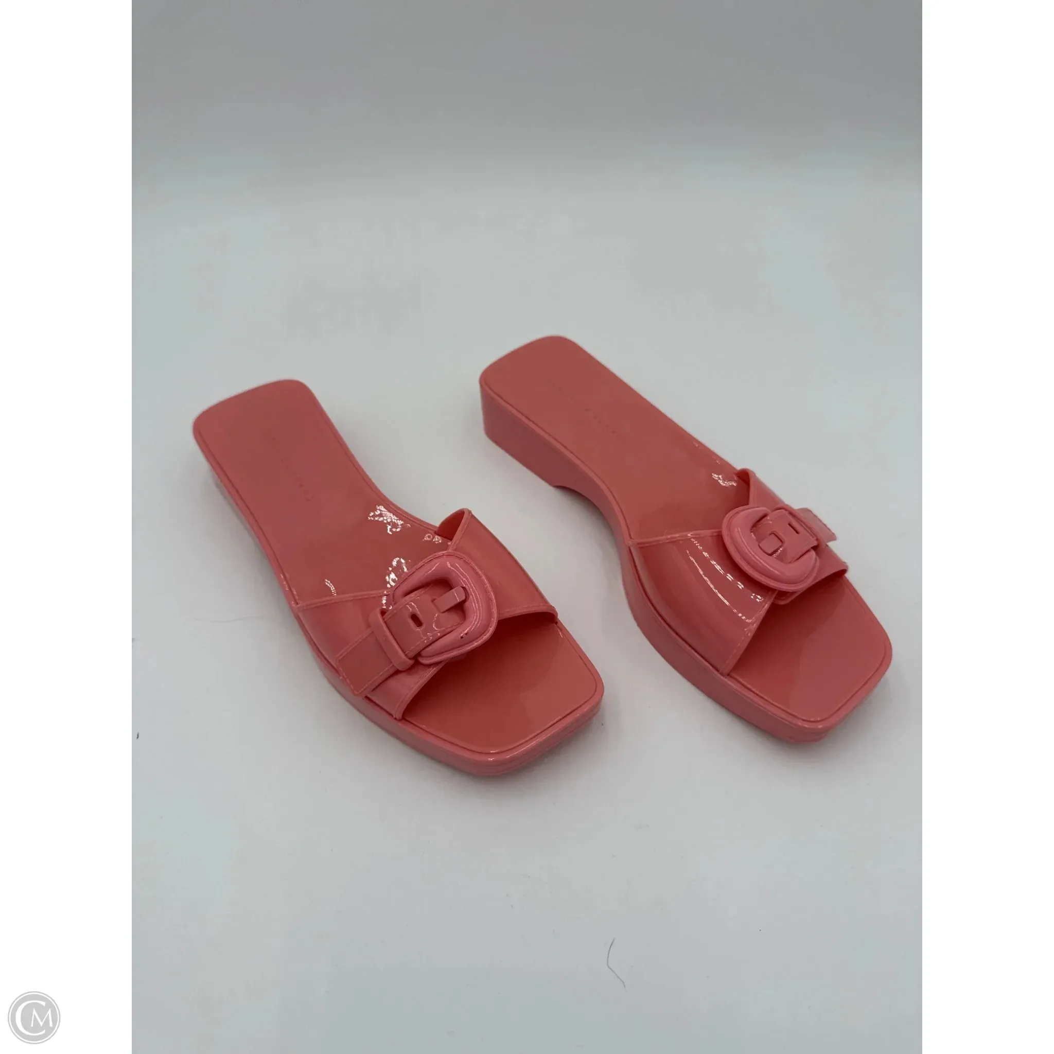 King Walk Durable Build Airport Travel Sandals Designer By Veronica Beard In Pink, Size: 9