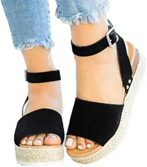 Sandals for Women Platform,Gladiator Sandals Flat Summer Beach Sandals Strappy Lace Up Open Toe Knee High Flat Sandal