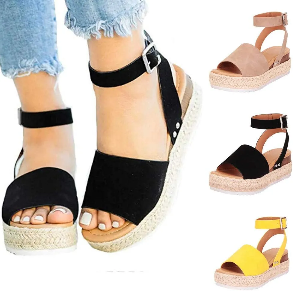 Sandals for Women Platform,Gladiator Sandals Flat Summer Beach Sandals Strappy Lace Up Open Toe Knee High Flat Sandal