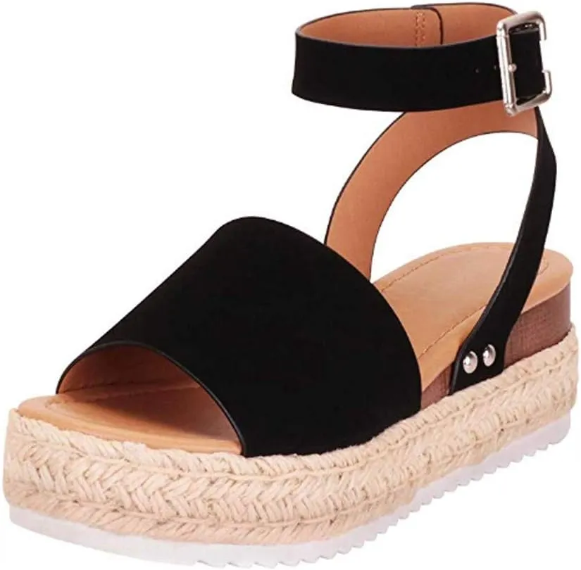 Sandals for Women Platform,Gladiator Sandals Flat Summer Beach Sandals Strappy Lace Up Open Toe Knee High Flat Sandal