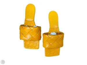 Sandals Luxury Designer By Bottega Veneta In Orange, Size: 12 Multidirectional Traction Grip Soft Material