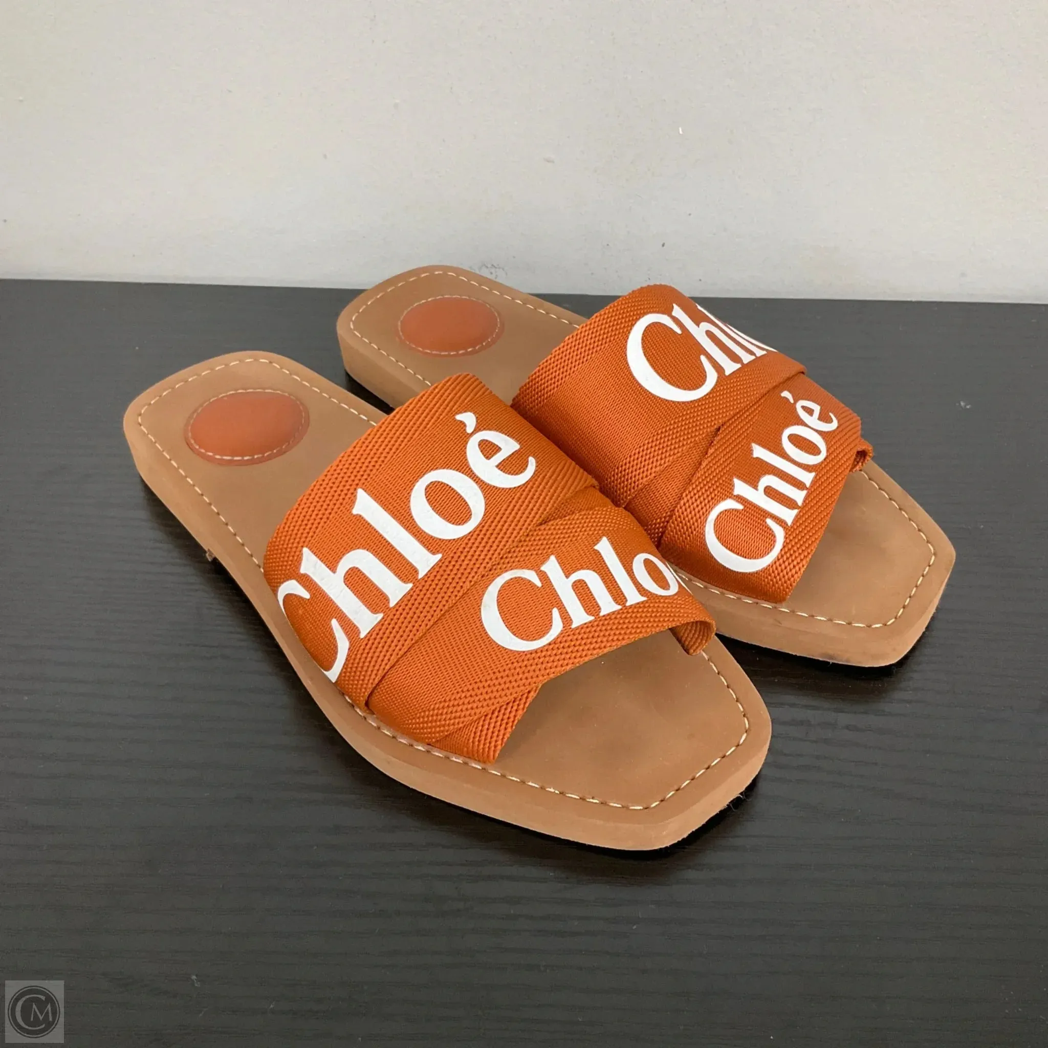 Teen Fun Sandals Luxury Designer By Chloe In Brown, Size: 6