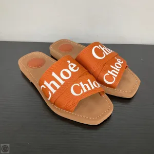 Teen Fun Sandals Luxury Designer By Chloe In Brown, Size: 6