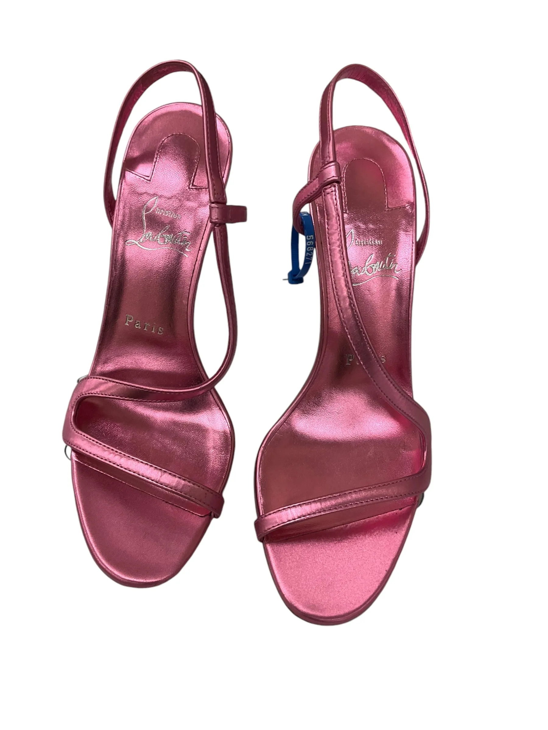 Soul Step Sandals Luxury Designer By Christian Louboutin In Floral, Size: 8.5