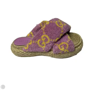 Sandals Luxury Designer By Gucci In Purple, Size: 8 Moisture Management Technology