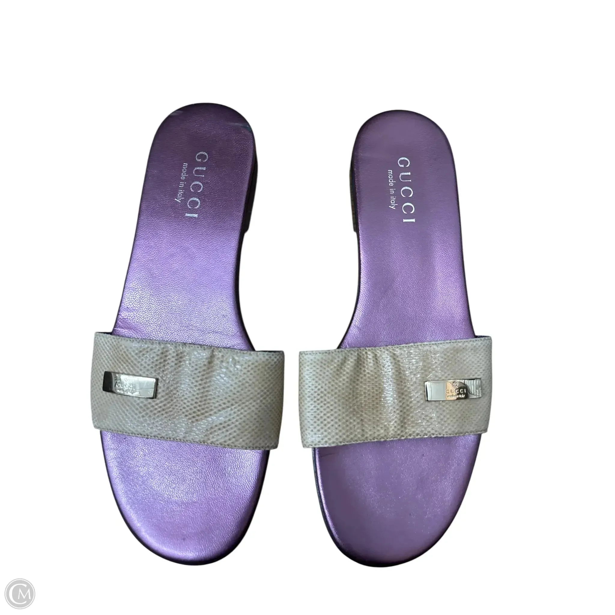 Smart Look Sandals Luxury Designer By Gucci In Tan, Size: 7