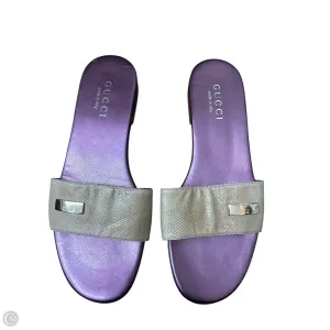 Smart Look Sandals Luxury Designer By Gucci In Tan, Size: 7