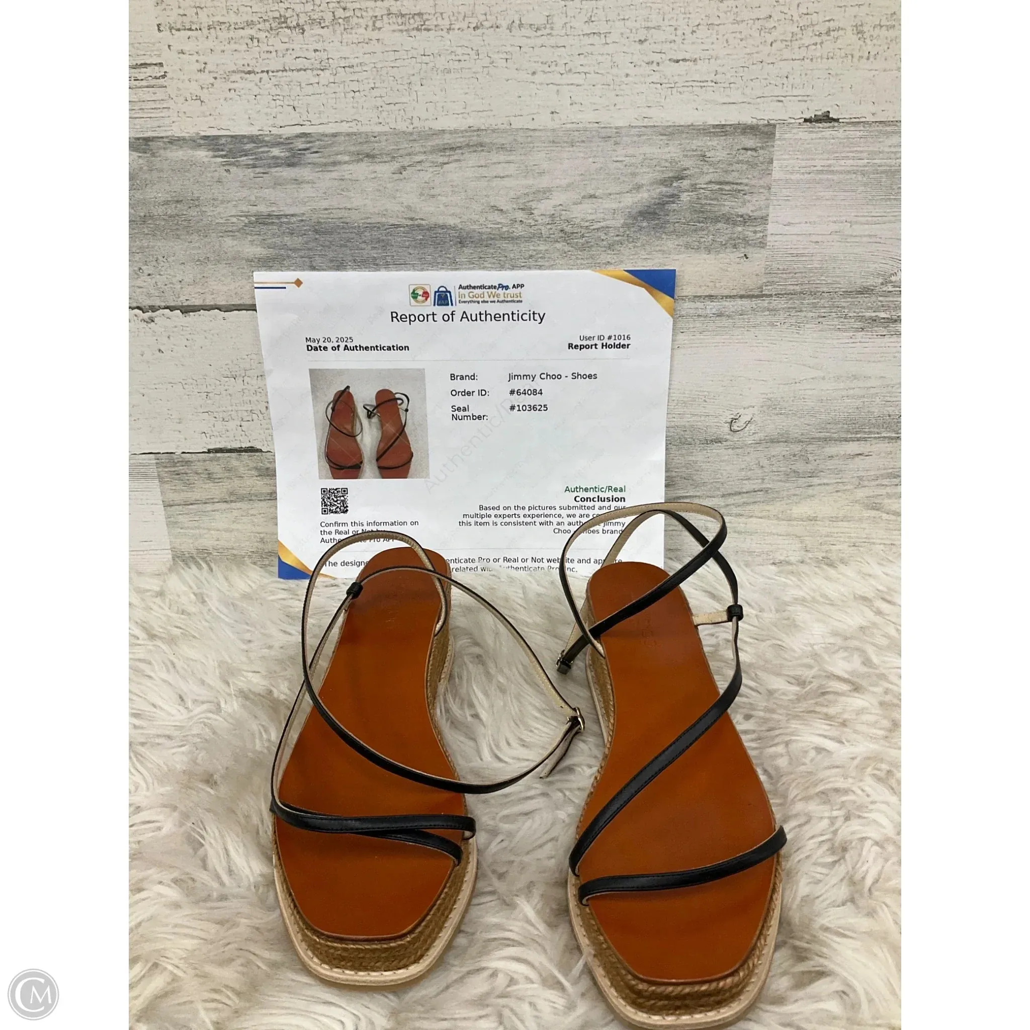 Sandals Luxury Designer By Jimmy Choo In Black, Size: 8.5 Tech Glow