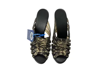 Sandals Luxury Designer By Jimmy Choo In Snakeskin Print, Size: 9.5 Ultra Light Cushioning Canvas