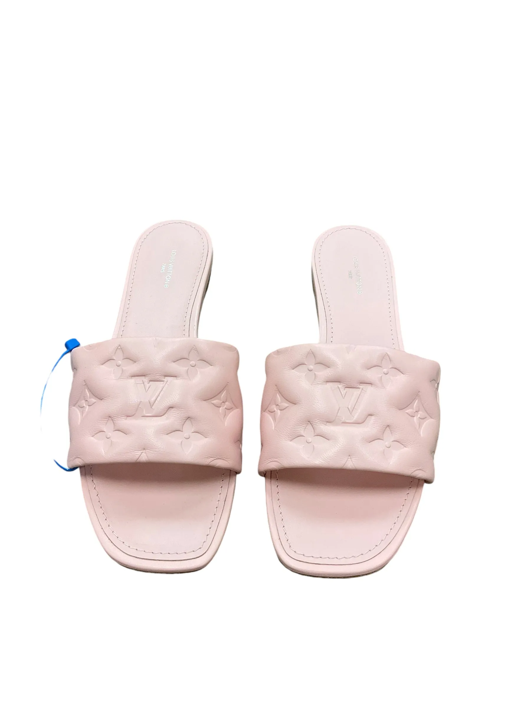 Cyber Mode Sandals Luxury Designer By Louis Vuitton In Pink, Size: 10