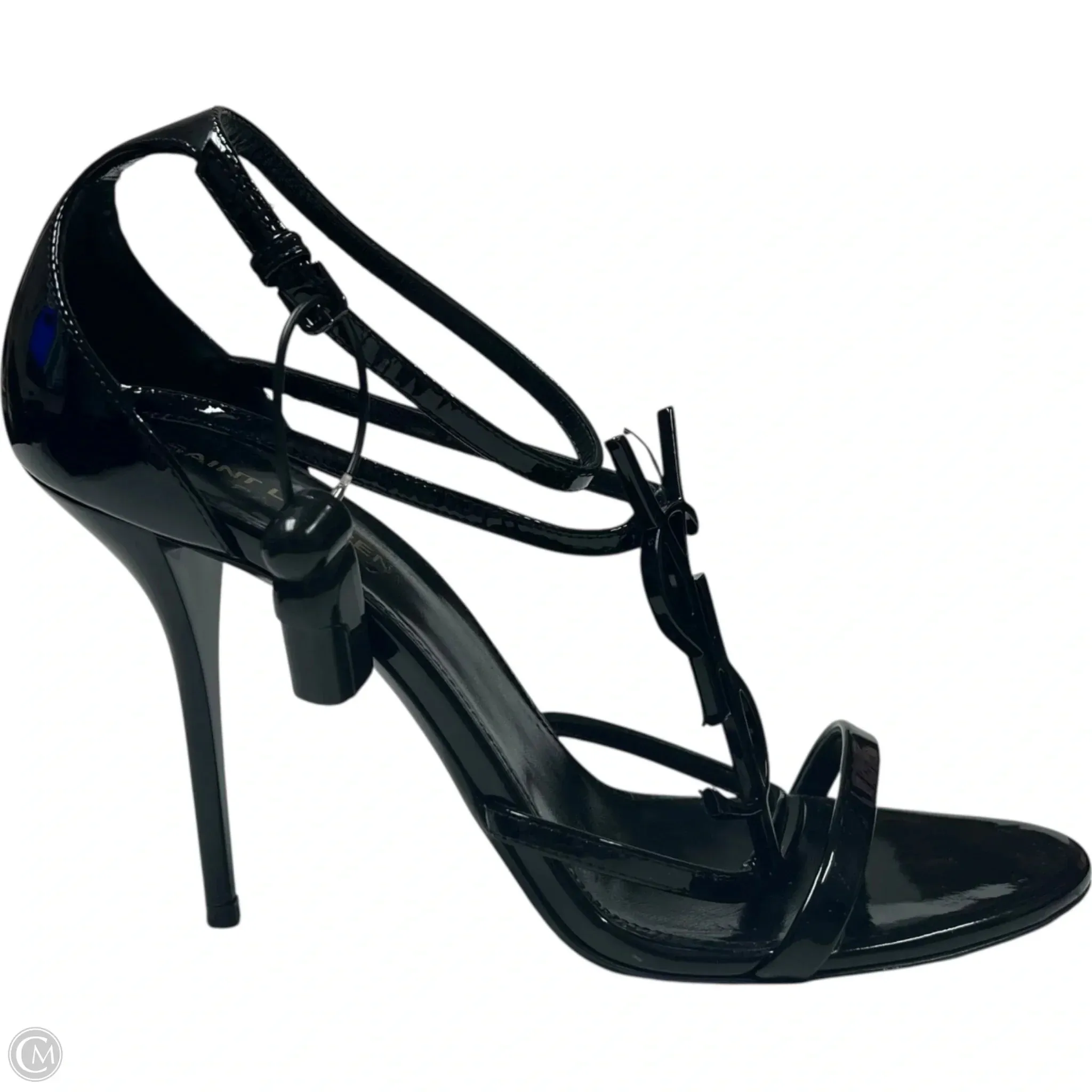 Sandals Luxury Designer By Yves Saint Laurent In Black, Size: 9.5 Seamless Fit Running Errands