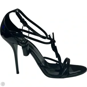 Sandals Luxury Designer By Yves Saint Laurent In Black, Size: 9.5 Seamless Fit Running Errands