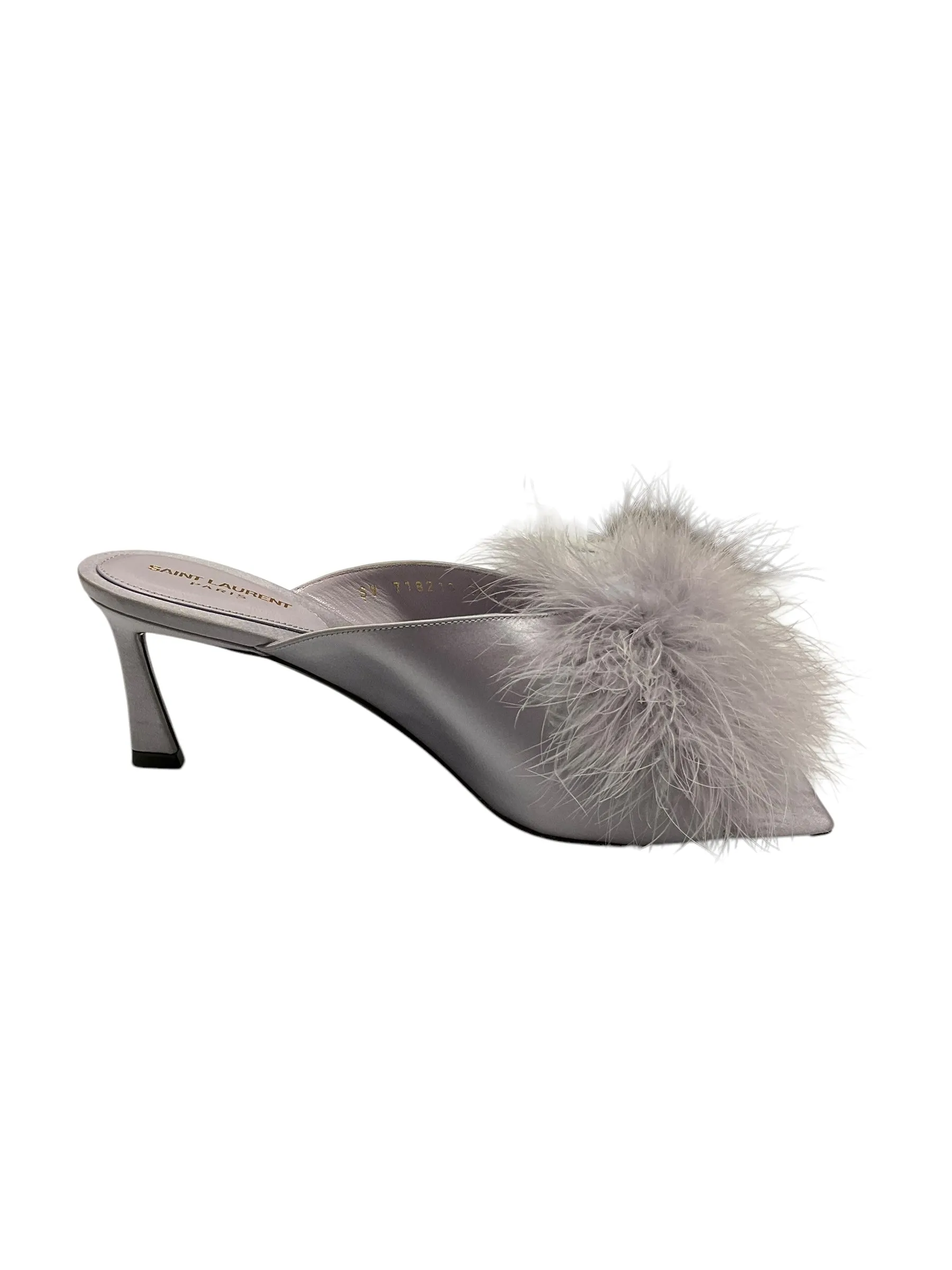 Sandals Luxury Designer By Yves Saint Laurent In Purple, Size: 8.5 Ocean Edge Wet Grip