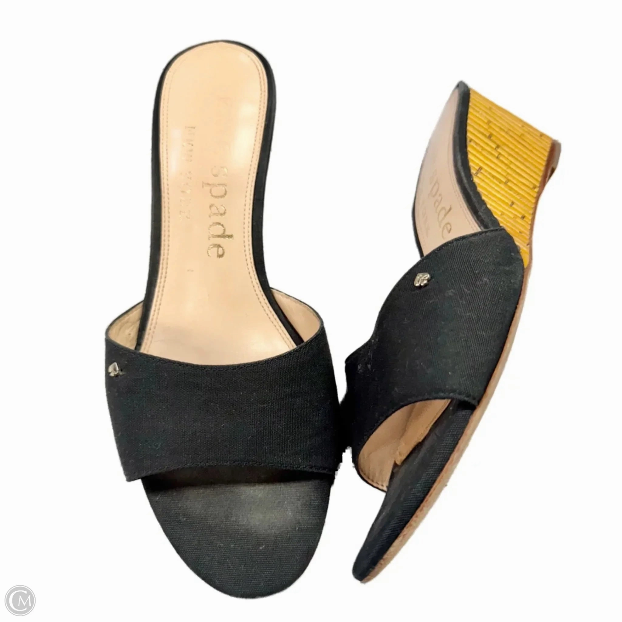 Sandals Designer By Kate Spade In Black, Size: 8 Stride Easy