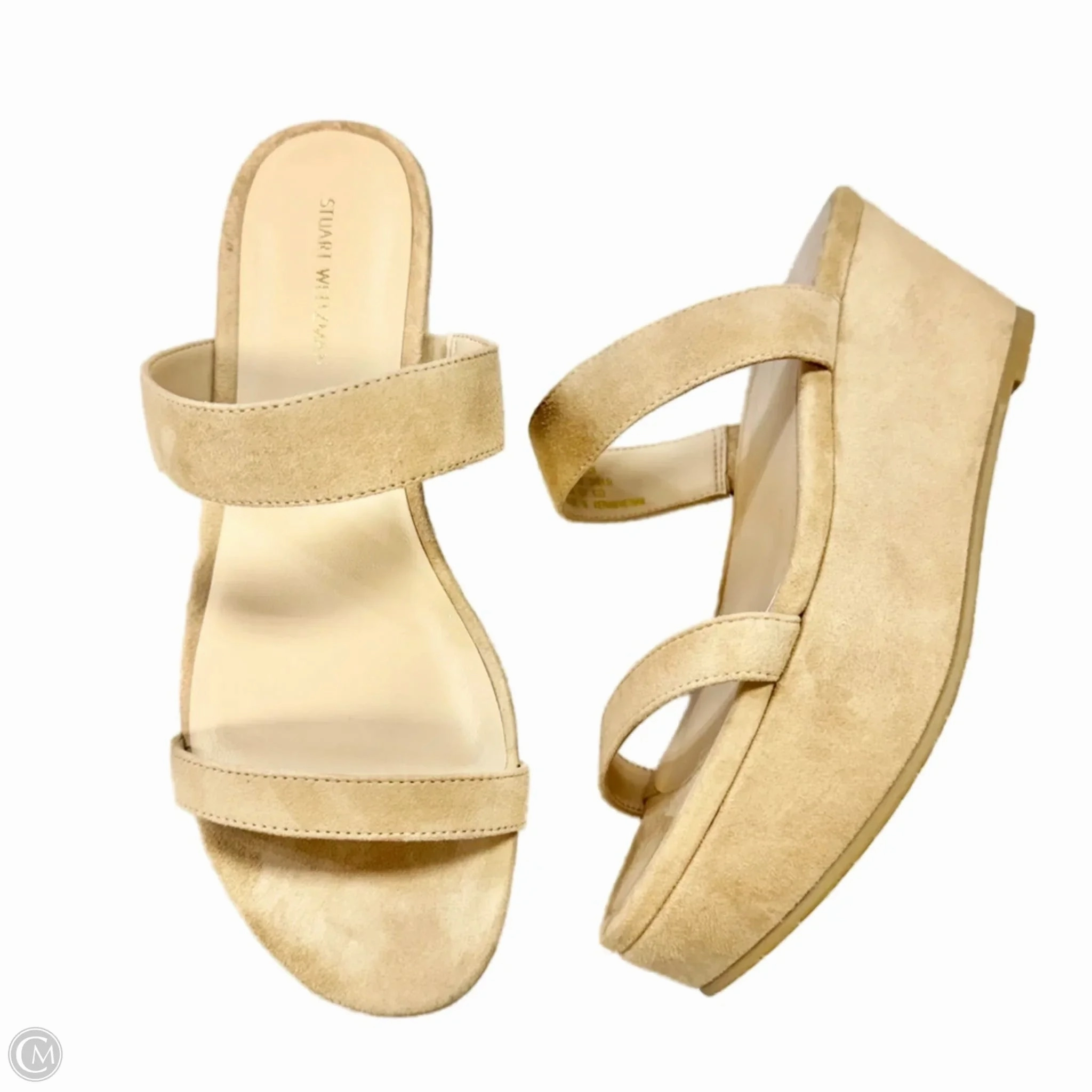 Sandals Designer By Stuart Weitzman In Tan, Size: 7 Cushioned