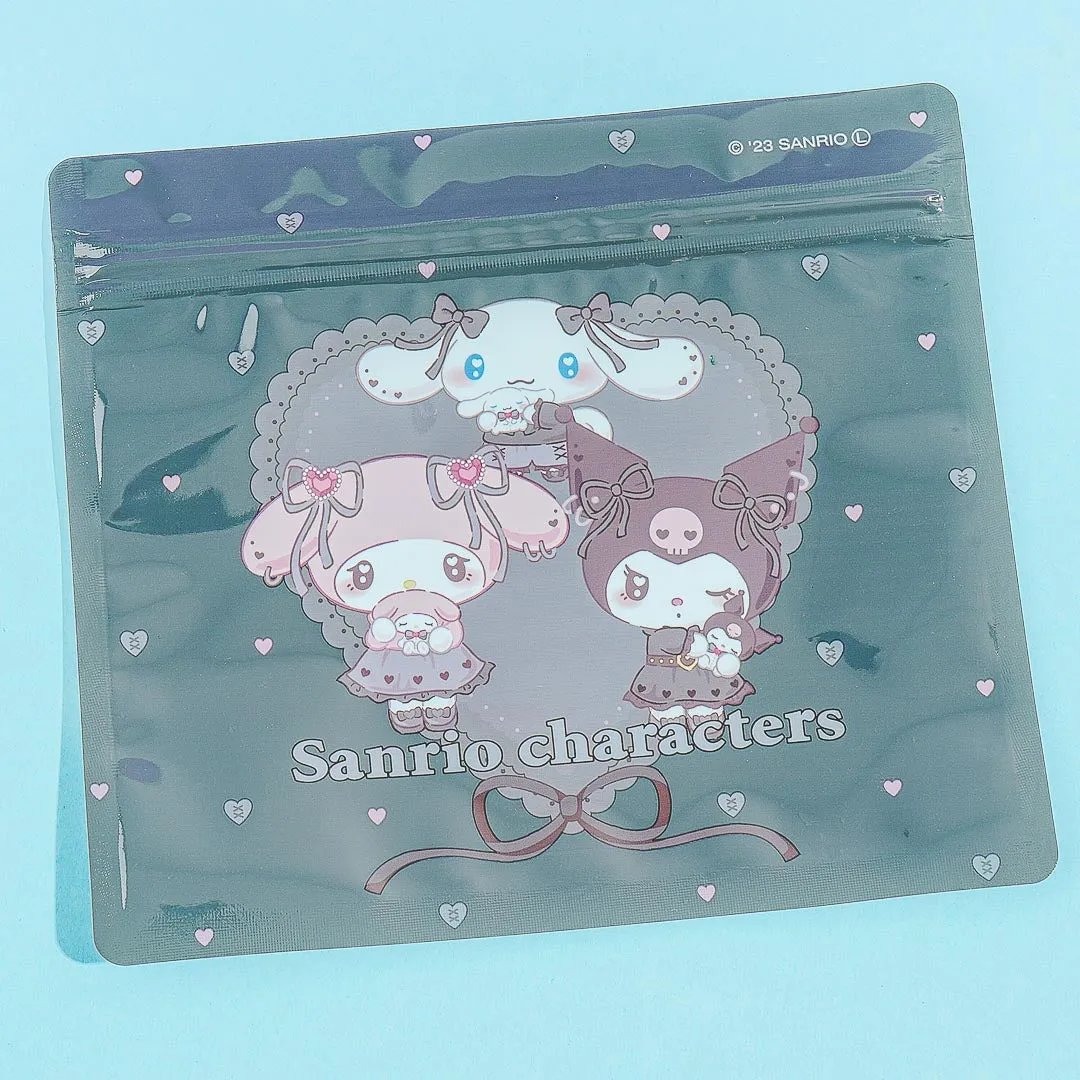 Sanrio Characters Ururu Heart B7 Zip Bag Set - 4 pcs