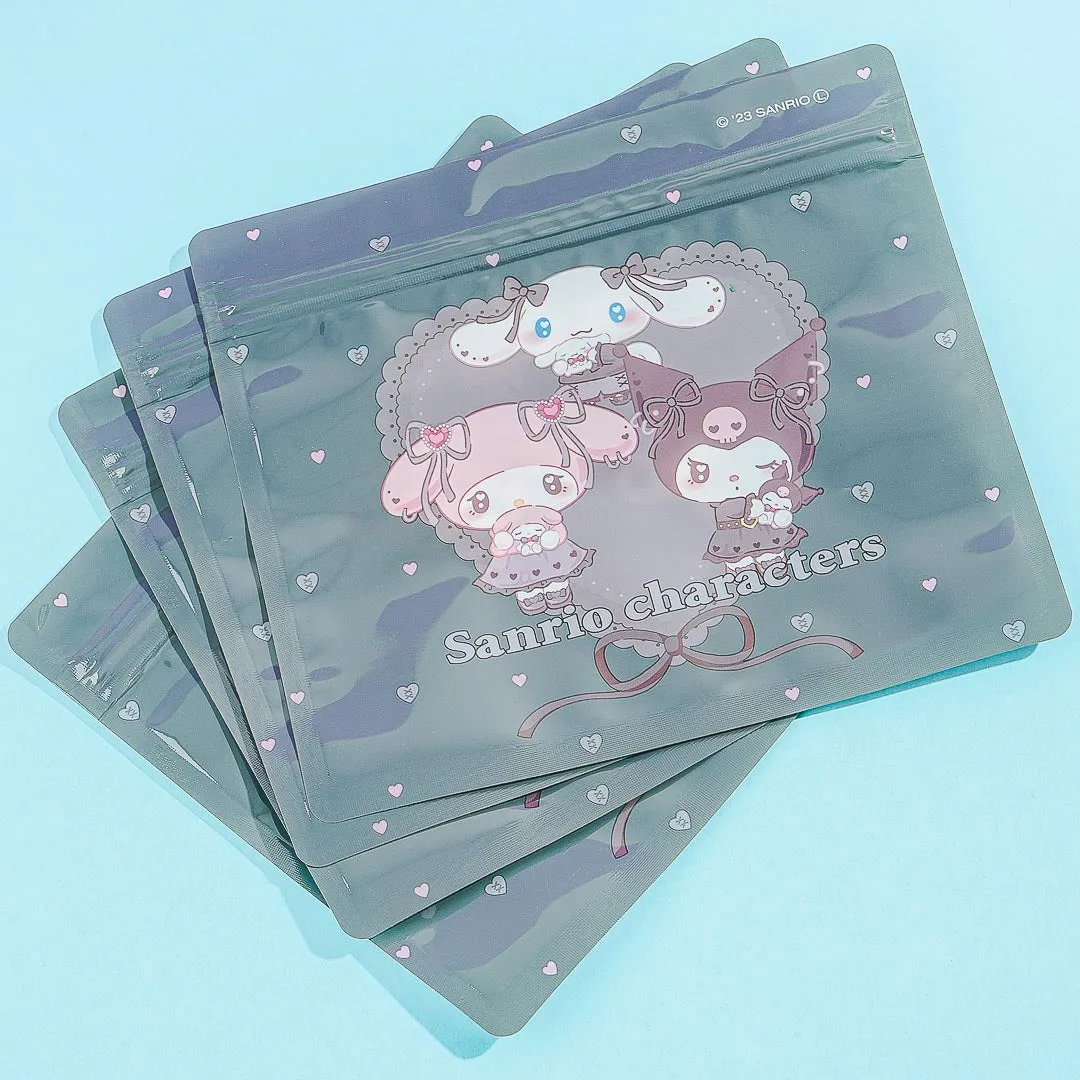 Sanrio Characters Ururu Heart B7 Zip Bag Set - 4 pcs