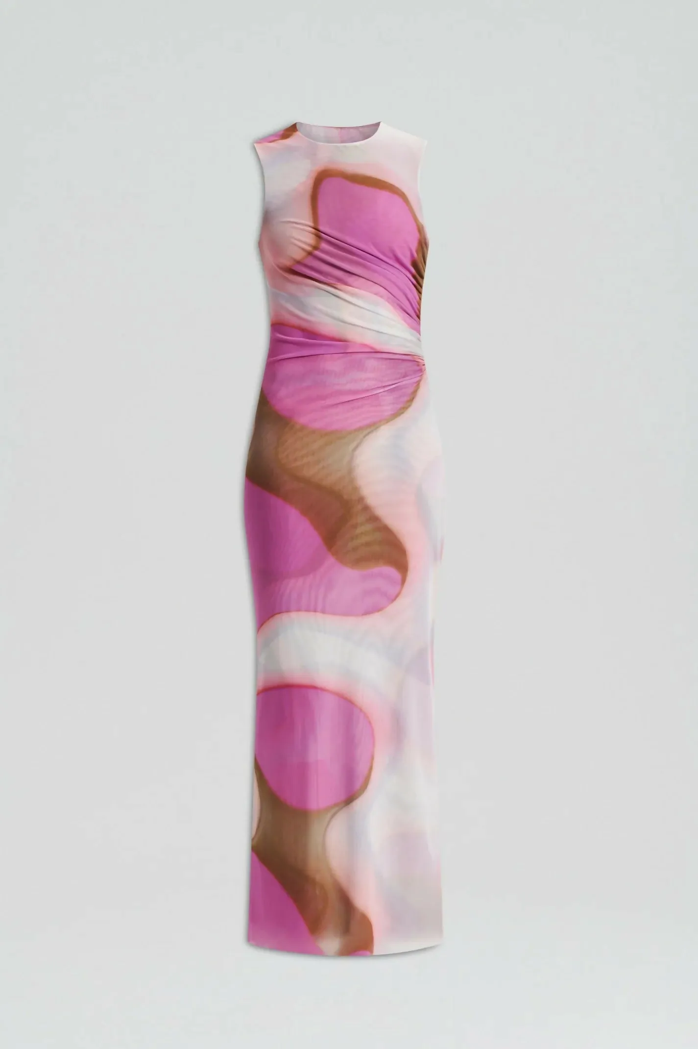Scanlan Theodore Italian Watercolour Dress in Pink/Tan Size 6, 10